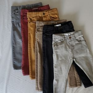 6 PANT BUNDLE - Zara Skinny Pants Size 2-3 Years